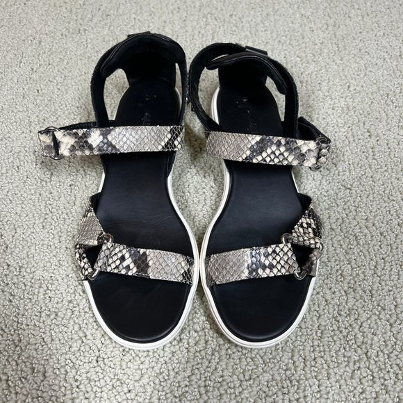 AQUATALIA by Marvin K. Snakeskin Leather Sandals (Italian) • Size 7.5 - Picture 9 of 11